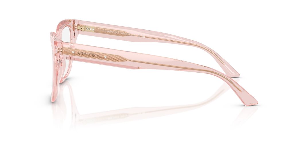 Anteojos Ópticos Jimmy Choo 0JC3019B Transparent Pink Rosa/Cuadrado