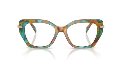 Anteojos Ópticos Michael Kors MK4167U Nashville Teal Graphic Tortoise Celeste/Café