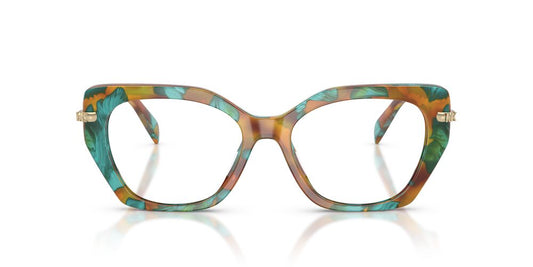 Anteojos Ópticos Michael Kors MK4167U Nashville Teal Graphic Tortoise Celeste/Café
