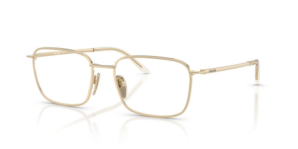 Anteojos Ópticos Prada 0PR D55V Pale Gold Dorado/Rectangular