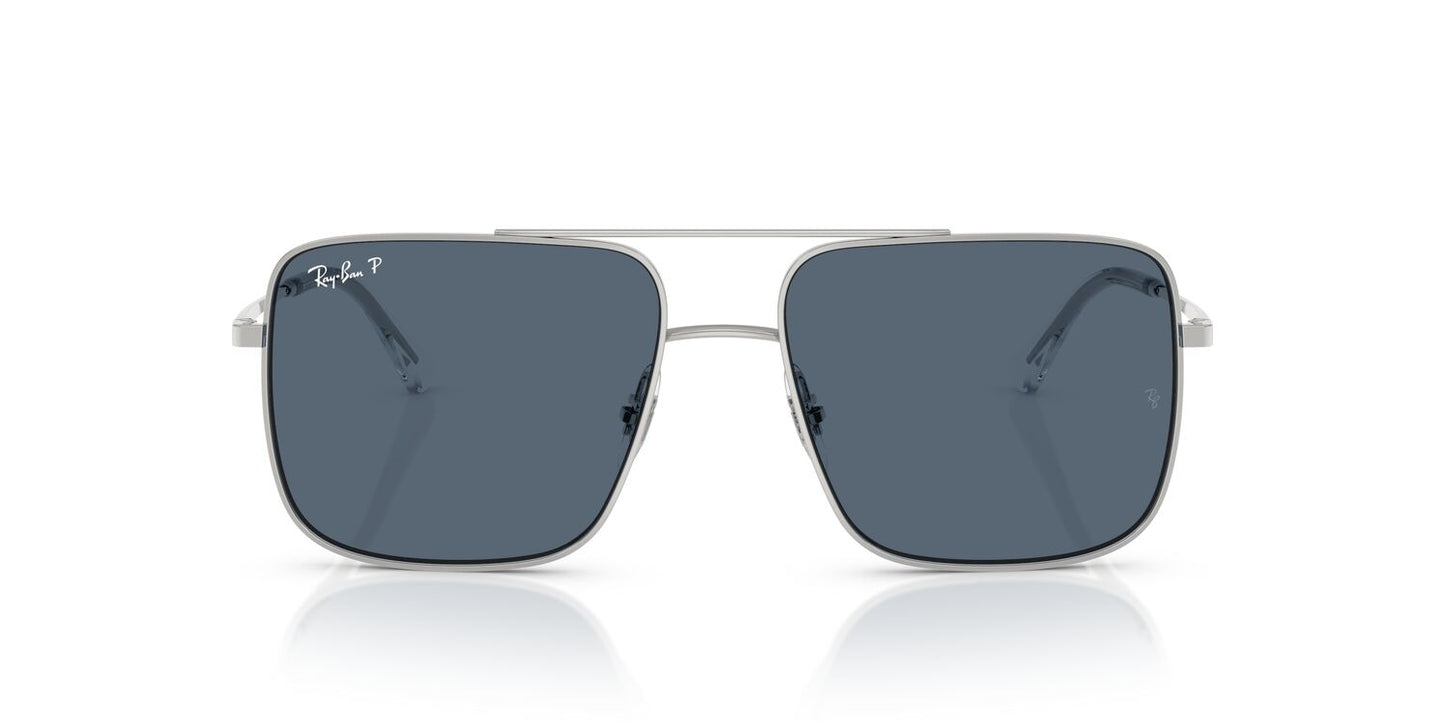 Anteojos De Sol Ray-Ban RB3758 Ari Azul/Plateado
