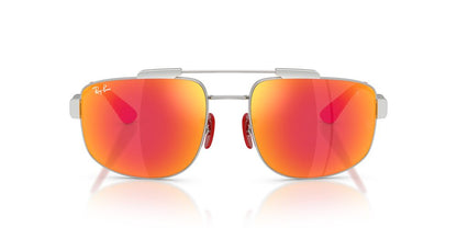 Anteojos De Sol Ray-Ban 0RB3789M Rojo/Plateado