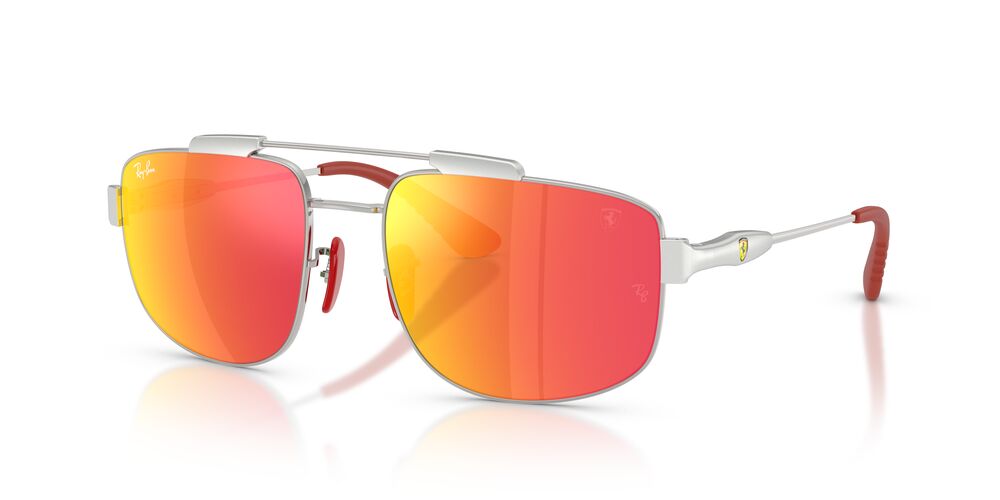 Anteojos De Sol Ray-Ban 0RB3789M Rojo/Plateado