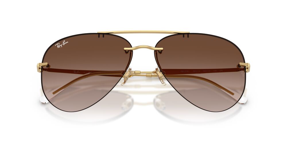 Lentes De Sol Ray-Ban 0RB3791 Arista Café/Dorado