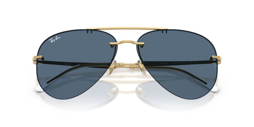 Lentes De Sol Ray-Ban 0RB3791 Arista Azul/Dorado