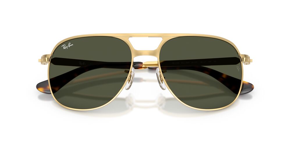 Lentes De Sol Ray-Ban 0RB3793 Bill Max Verde/Dorado