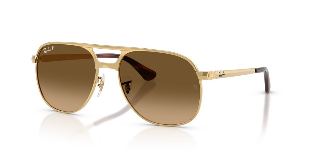Lentes De Sol Ray-Ban 0RB3793 Bill Max Café/Dorado