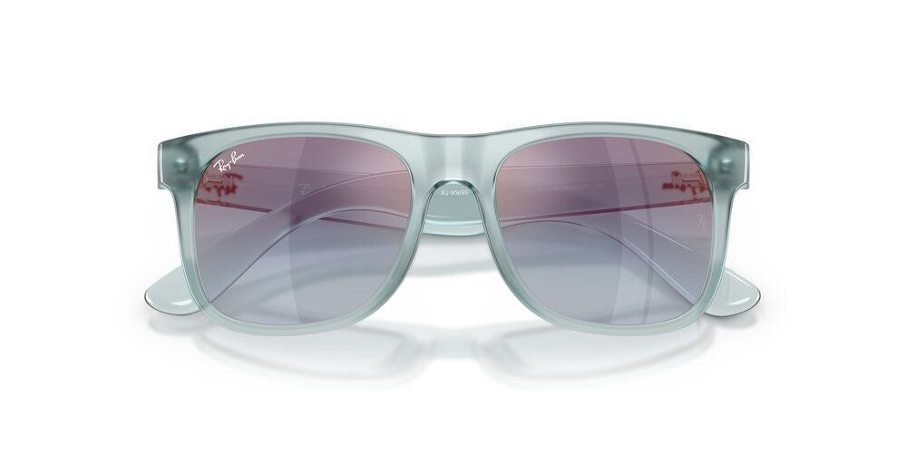 Anteojos De Sol Ray-Ban 0RJ9069S Junior Justin Grey Mirror Rose Espejo Azul Degradado Gris