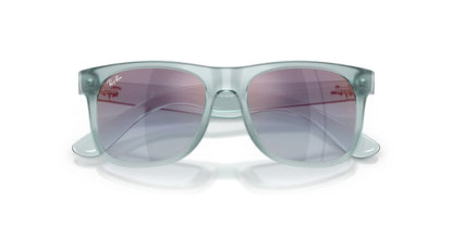 Anteojos De Sol Ray-Ban 0RJ9069S Junior Justin Grey Mirror Rose Espejo Azul Degradado Gris