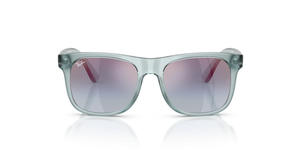 Anteojos De Sol Ray-Ban 0RJ9069S Junior Justin Grey Mirror Rose Espejo Azul Degradado Gris