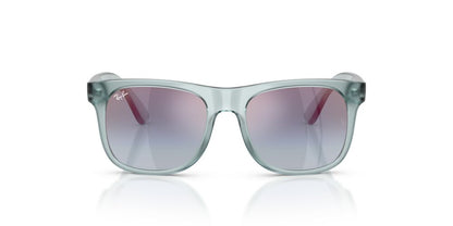 Anteojos De Sol Ray-Ban 0RJ9069S Junior Justin Grey Mirror Rose Espejo Azul Degradado Gris