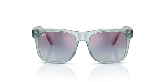 Anteojos De Sol Ray-Ban 0RJ9069S Junior Justin Grey Mirror Rose Espejo Azul Degradado Gris