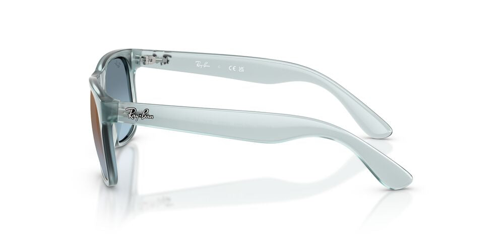 Anteojos De Sol Ray-Ban 0RJ9069S Junior Justin Grey Mirror Rose Espejo Azul Degradado Gris