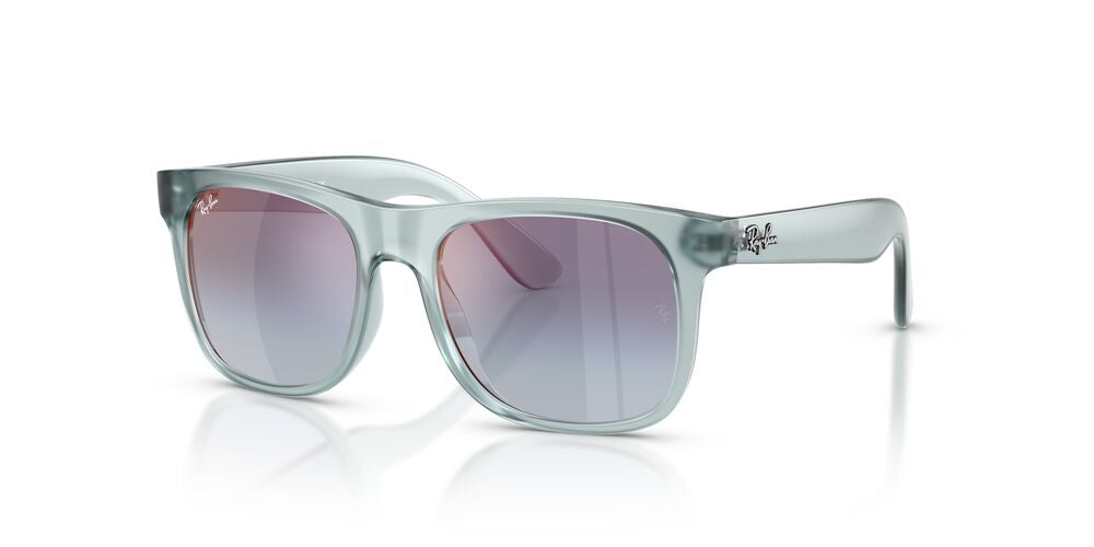 Anteojos De Sol Ray-Ban 0RJ9069S Junior Justin Grey Mirror Rose Espejo Azul Degradado Gris