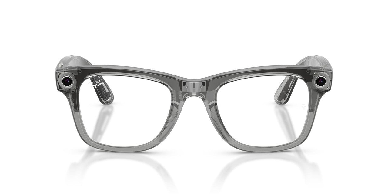 Anteojos De Sol Ray-Ban Meta 0RW4012 Wayfarer Transitions Azul/Gris