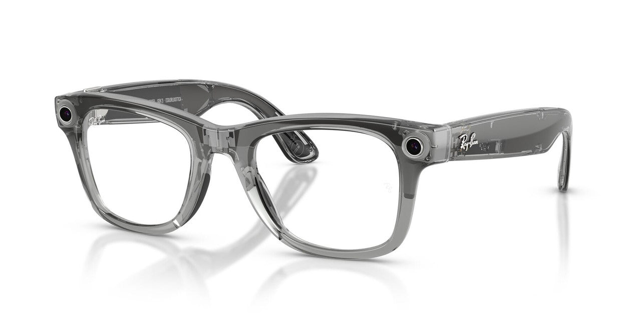 Anteojos De Sol Ray-Ban Meta 0RW4012 Wayfarer Transitions Azul/Gris