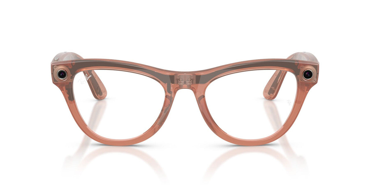 Anteojos De Sol Ray-Ban Meta 0RW4014 Skyler Transitions Café/Durazno
