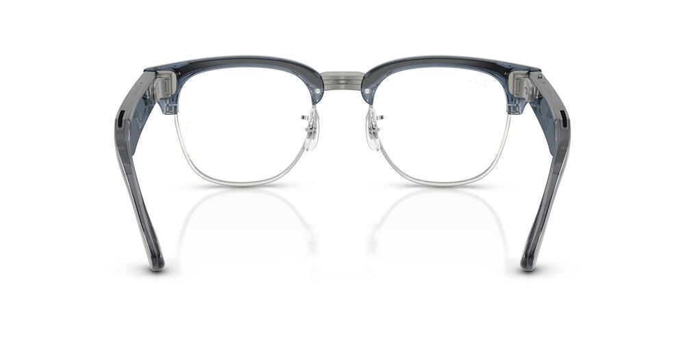 Lentes de Sol Ray-Ban Meta Audio 0RW7004 Clubmaster Azul/Azul Transitions