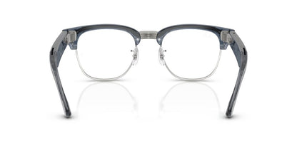 Lentes de Sol Ray-Ban Meta Audio 0RW7004 Clubmaster Azul/Azul Transitions