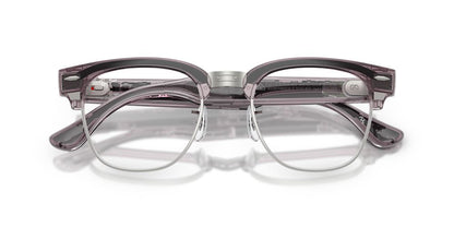 Lentes de Sol Ray-Ban Meta Audio 0RW7004 Clubmaster Morado/Rojo Transitions