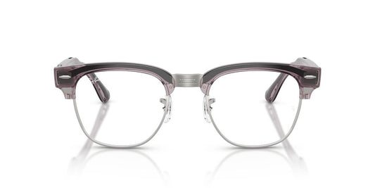 Lentes de Sol Ray-Ban Meta Audio 0RW7004 Clubmaster Morado/Rojo Transitions