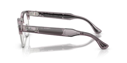 Lentes de Sol Ray-Ban Meta Audio 0RW7004 Clubmaster Morado/Rojo Transitions