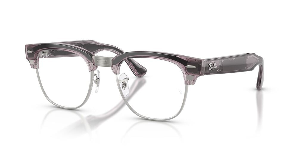 Lentes de Sol Ray-Ban Meta Audio 0RW7004 Clubmaster Morado/Rojo Transitions