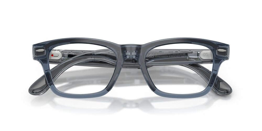 Lentes de Sol Ray-Ban Meta Audio 0RW7005 Burbank Azul/Azul Transitions
