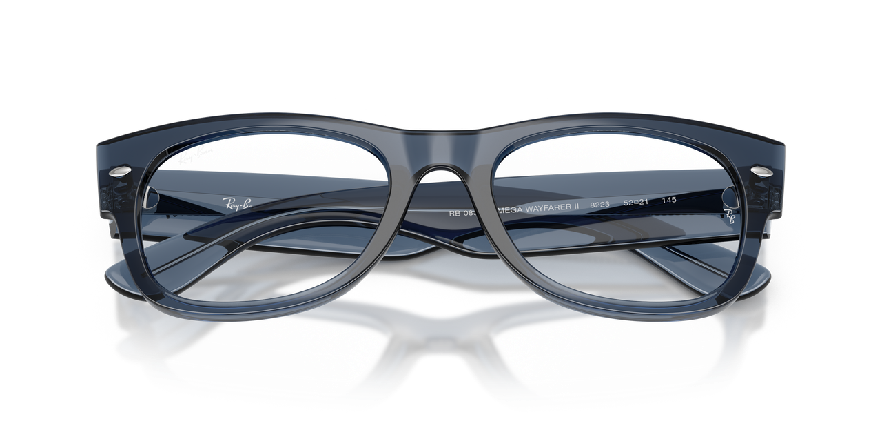 Anteojos Ópticos Ray-Ban 0RX0832V Mega Wayfarer Ii Transaprent Dark Blue