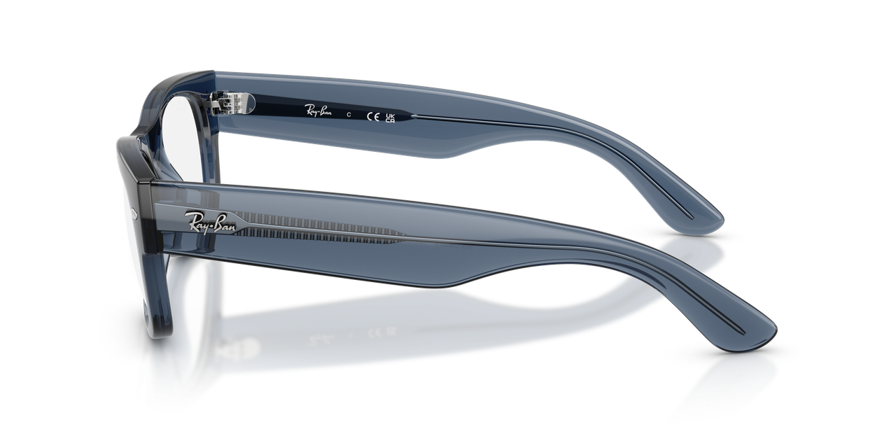 Anteojos Ópticos Ray-Ban 0RX0832V Mega Wayfarer Ii Transaprent Dark Blue