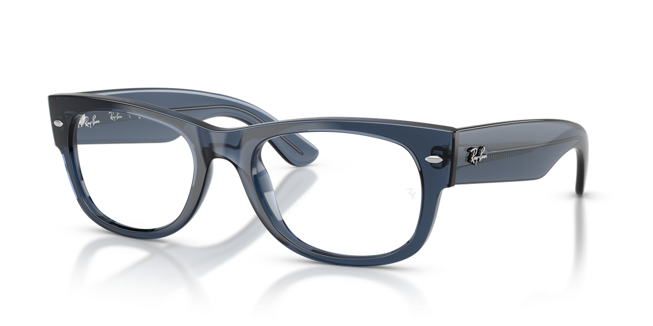 Anteojos Ópticos Ray-Ban 0RX0832V Mega Wayfarer Ii Transaprent Dark Blue