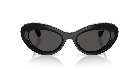 Anteojos De Sol Swarovski 0SK6061U Gris/Negro