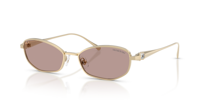 Anteojos De Sol Swarovski 0SK7042 Violeta/Dorado