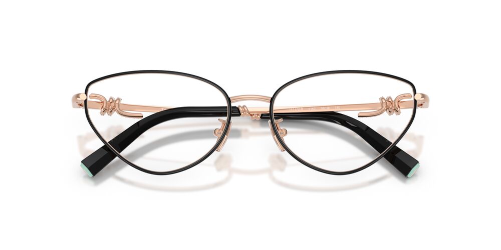 Anteojos Ópticos Tiffany 0TF1172B Black On Rose Gold Oro Rosa