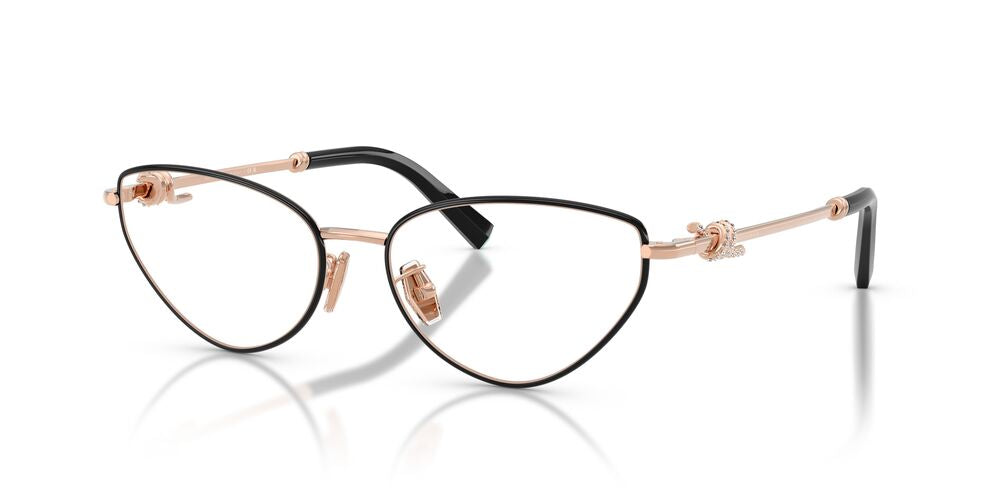 Anteojos Ópticos Tiffany 0TF1172B Black On Rose Gold Oro Rosa
