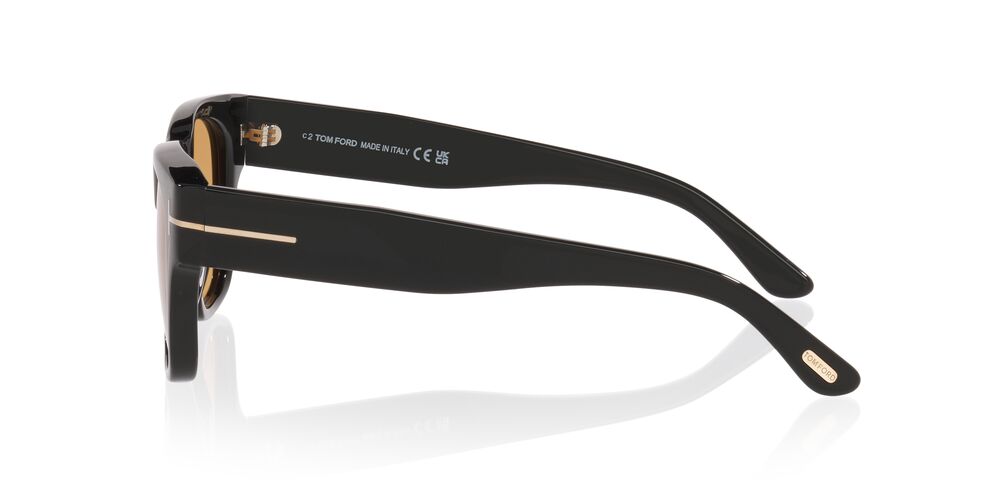 Anteojos De Sol Tom Ford 0TR002187 Ft1280 Black Shiny Yellow Amarillo/Negro