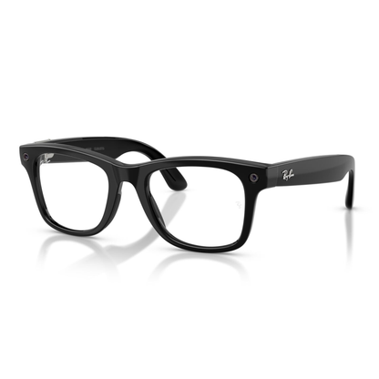 Anteojos de Sol Ray-Ban meta (Gen 3) Wayfarer Transitions Shiny Black