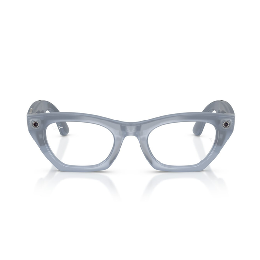 Anteojos Ópticos Ray-Ban meta (Gen 3) Zena Milky Grey Lilac