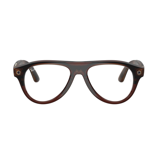 Anteojos Ópticos Ray-Ban meta (Gen 3) Aviator Transparente Beige