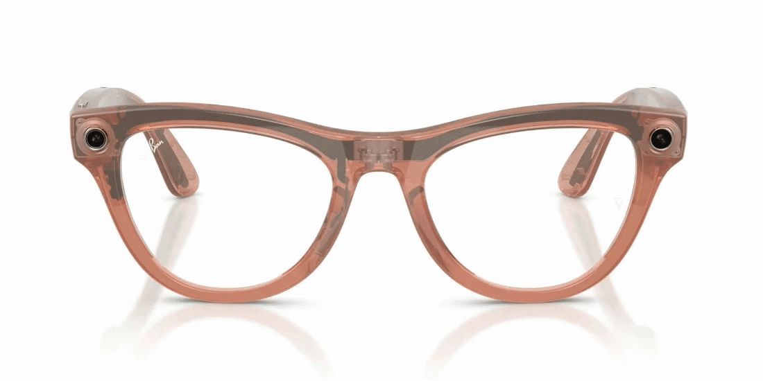 Anteojos De Sol Ray-Ban Meta 0RW4014 Skyler Transitions Café/Durazno