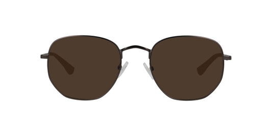 Anteojos De Sol Seen NE5027 Snsu0021 Matt Gun Brown Café/Plateado
