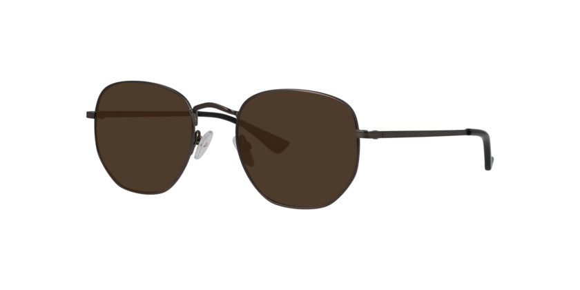 Anteojos De Sol Seen NE5027 Snsu0021 Matt Gun Brown Café/Plateado