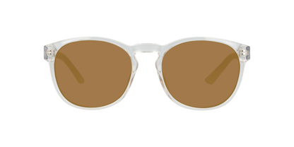 Anteojos De Sol Seen NE6077 Transparent Crystal Clear Brown Mirror Gold Café/Transparente