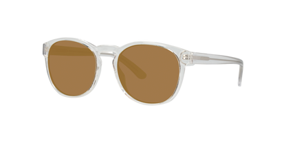 Anteojos De Sol Seen NE6077 Transparent Crystal Clear Brown Mirror Gold Café/Transparente