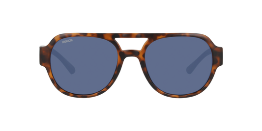 Anteojos De Sol Unofficial UO6206 Matt Havana Dark Blue Azul/Havana