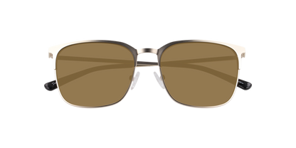 Anteojos De Sol Seen NE5040 Satin Light Gold Brown Café/Dorado