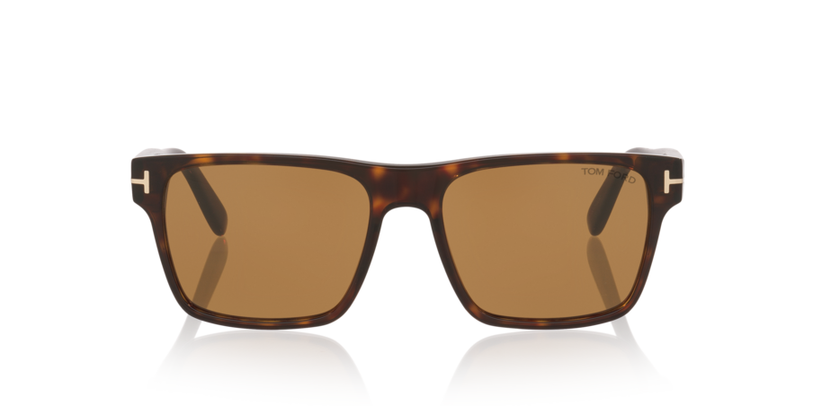 Anteojos De Sol Tom Ford TR001981 Calder Tortoise Black Brown Café/Negro