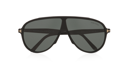 Anteojos De Sol Tom Ford TR001986 Vladimir Black Shiny Green Verde/Negro