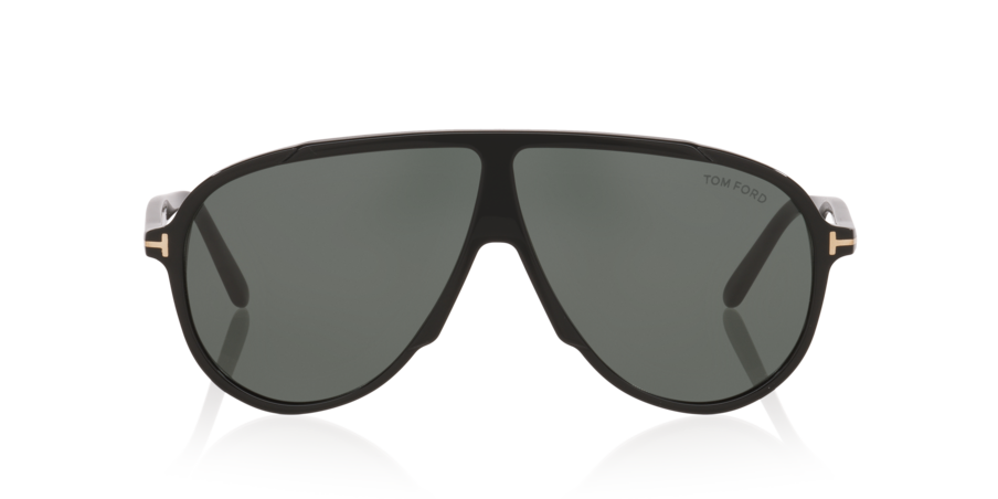 Anteojos De Sol Tom Ford TR001986 Vladimir Black Shiny Green Verde/Negro