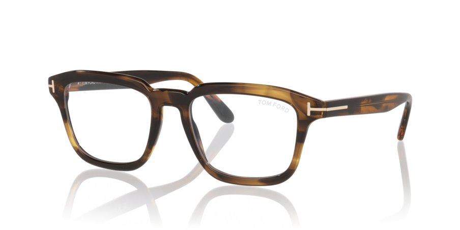 Anteojos Ópticos Tom Ford TR002026 Ft6032-B Tortoise Blonde Café